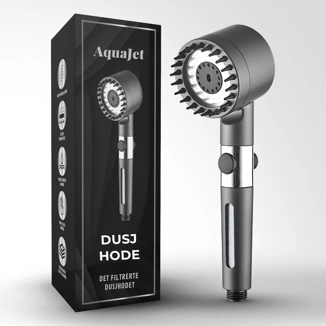 AquaJet™ - Filtrert Dusjhode